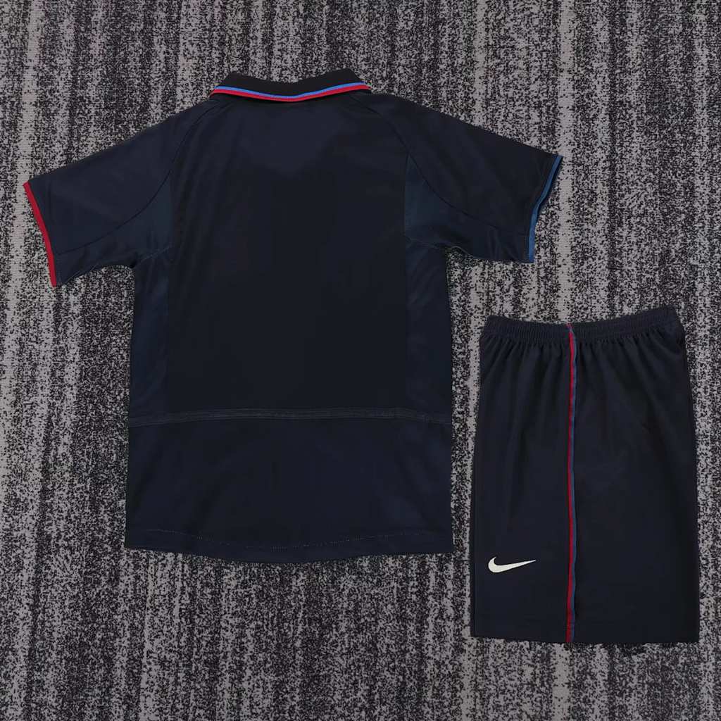 kids kit Retro 02-03 Barcelona third soccer jersey size 16-28