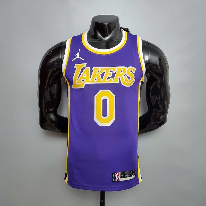 New Lakers Jordan KUZMA #0 theme purple round neck