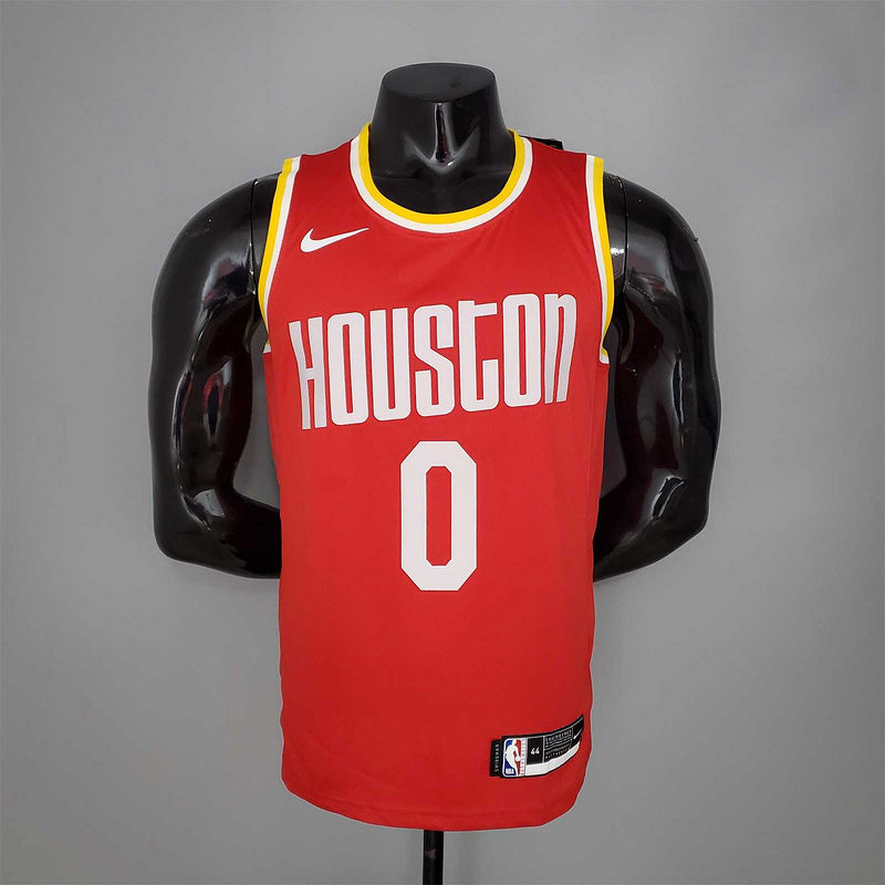 WESTBROOK#0 Rockets Retro Red