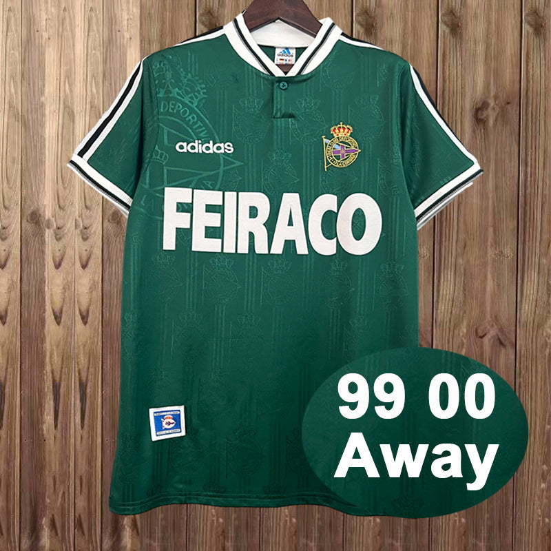 99-00 Deportivo La Coruna away retro jersey