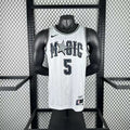Season 2025 Orlando Magic White No. 5 BANCHERO NBA Jersey