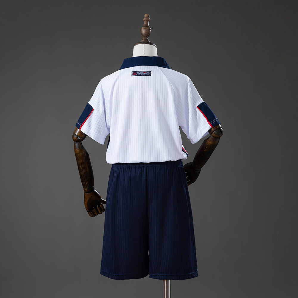 England 1998 Home Retro Kids Kit Jersey SIZE 16-28