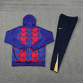 24-25 Barcelona blue and red hoody suit