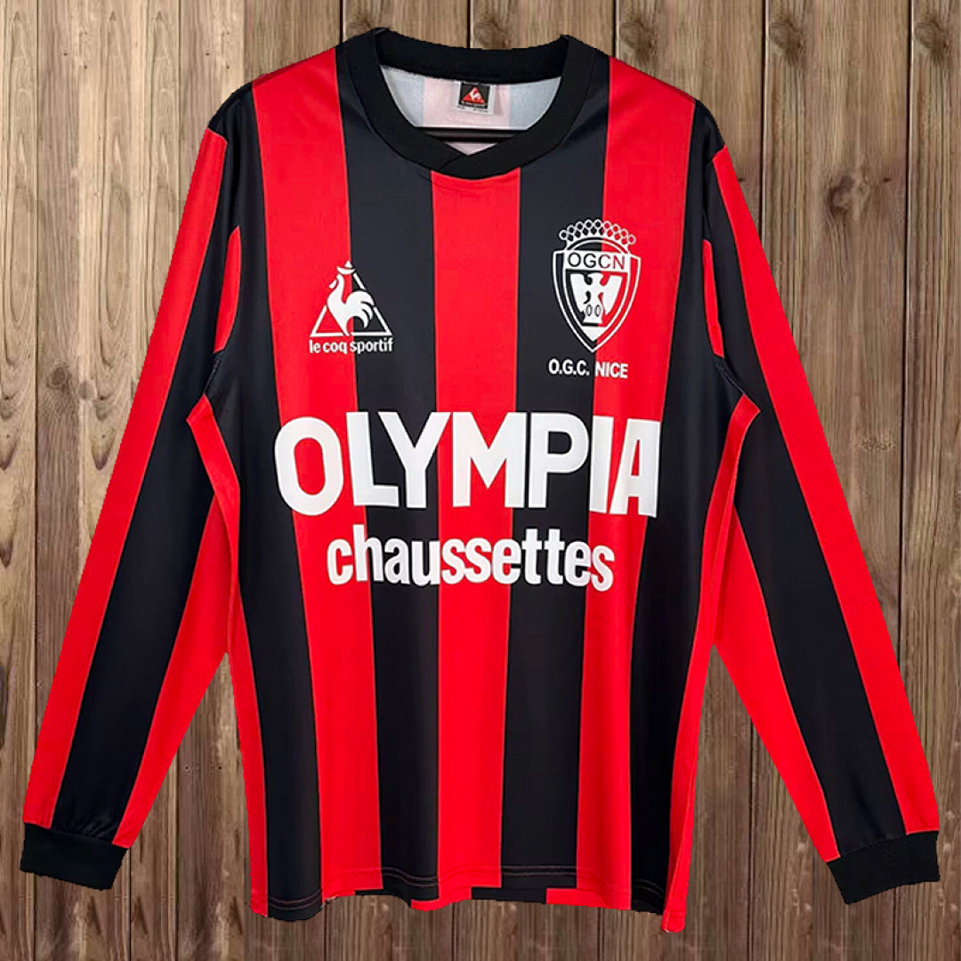 Retro Nice 1977/78 Home Long Sleeve Soccer Jersey