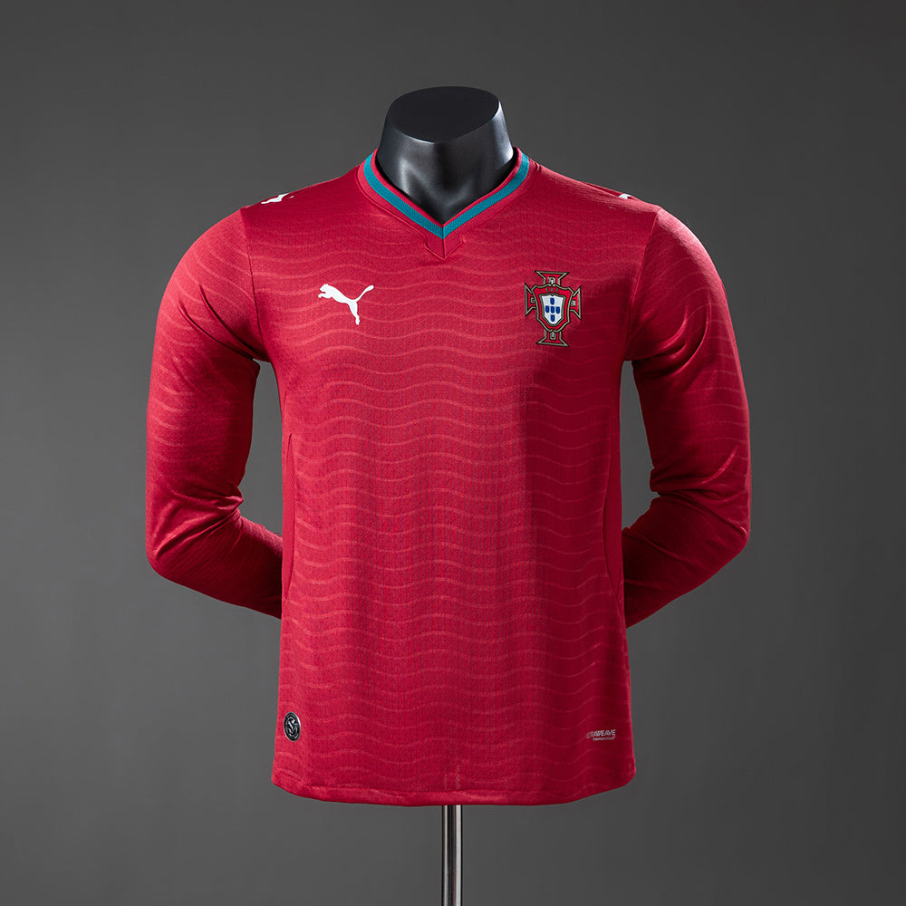 Portugal 2026 Home Player Version Long-Sleeve Jersey S-4XL