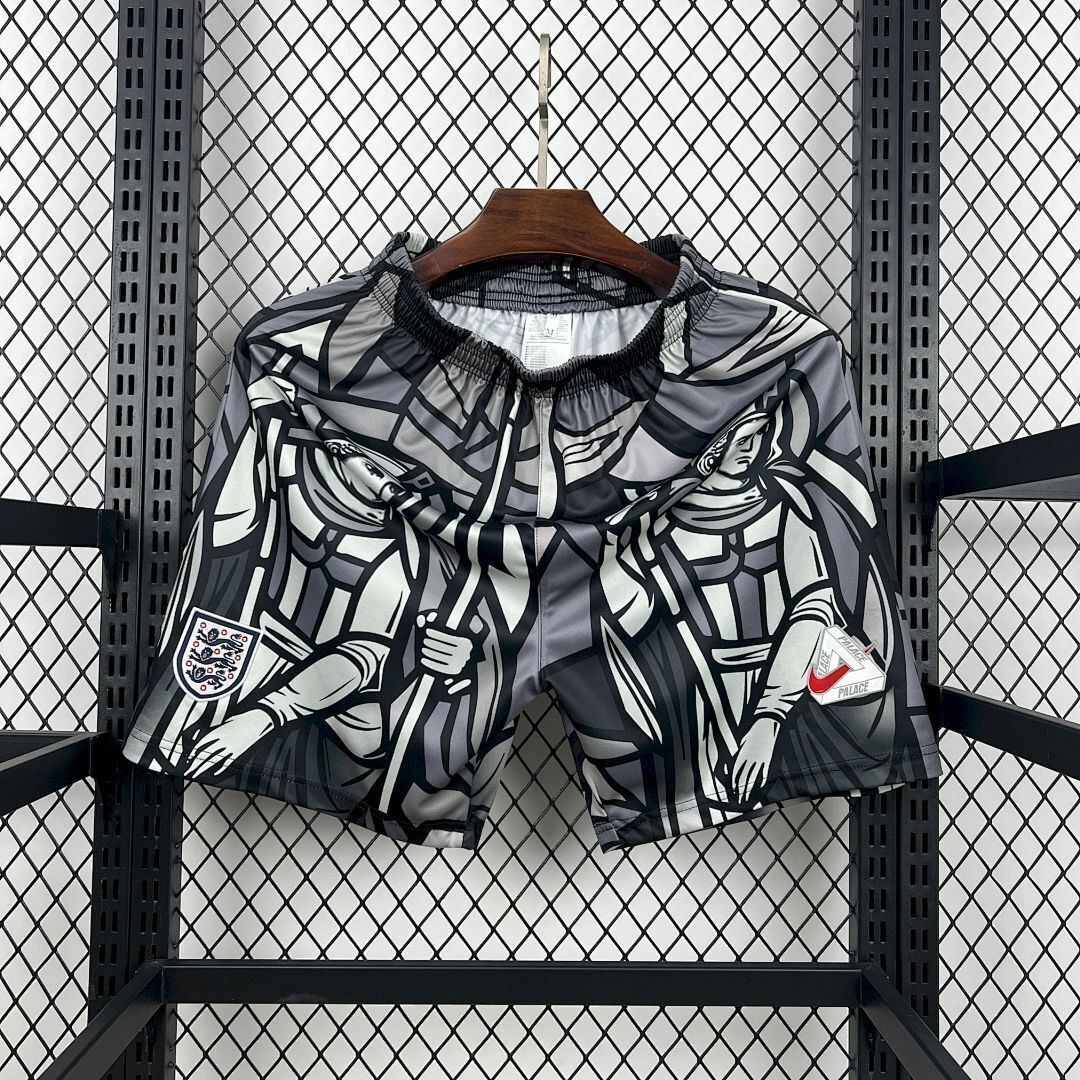 Pantalon Corto de Futbol #Mens England x Palace 2026 World Cup Pre-match Shorts — Zhang199