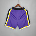 Lakers Purple Black Side NBA Shorts