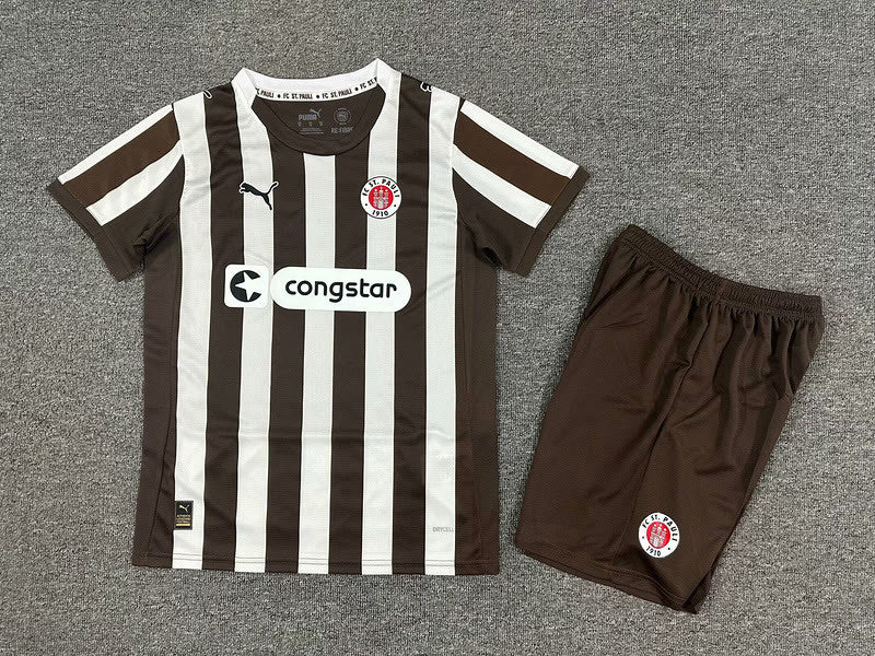 25-26 St. Pauli home kid kit
