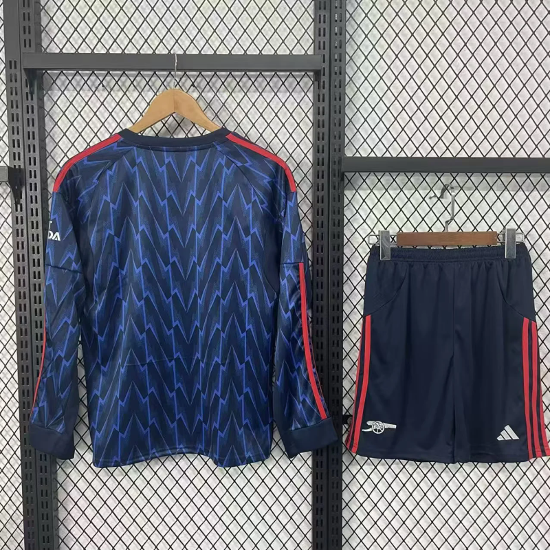 Arsenal 2025/26 Away Long Sleeve kid kit