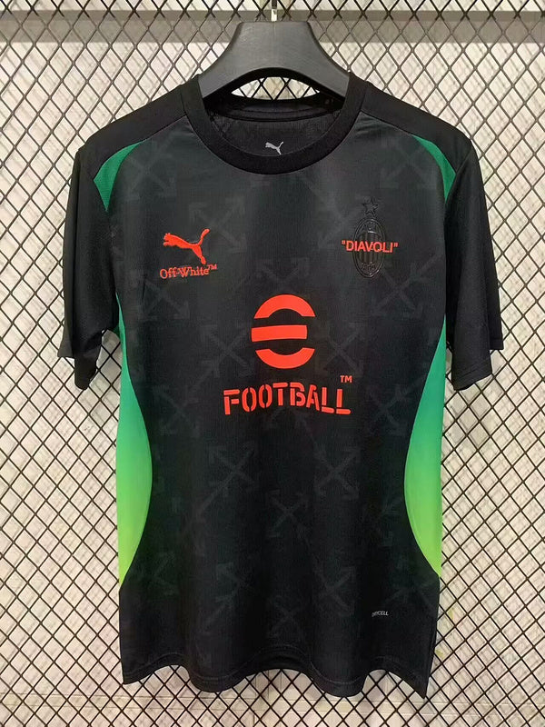 25-26 AC Milan green and black training jersey