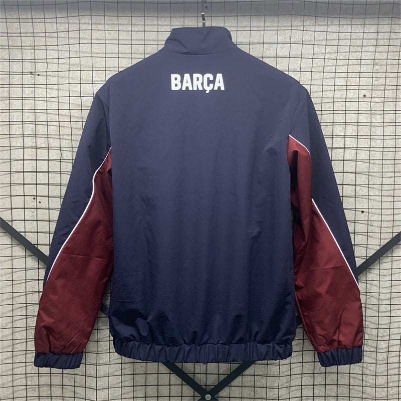 24-25 Barcelona blue and red windbreaker