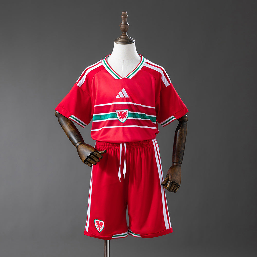 Wales 2026 Home Kids Kit Jersey Size 16-28