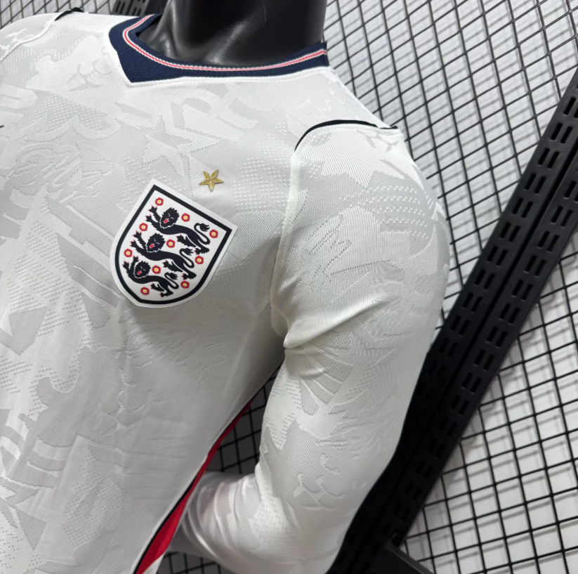 ENGLAND 26 Manga larga Version autentica/jugador — World Cup 2026