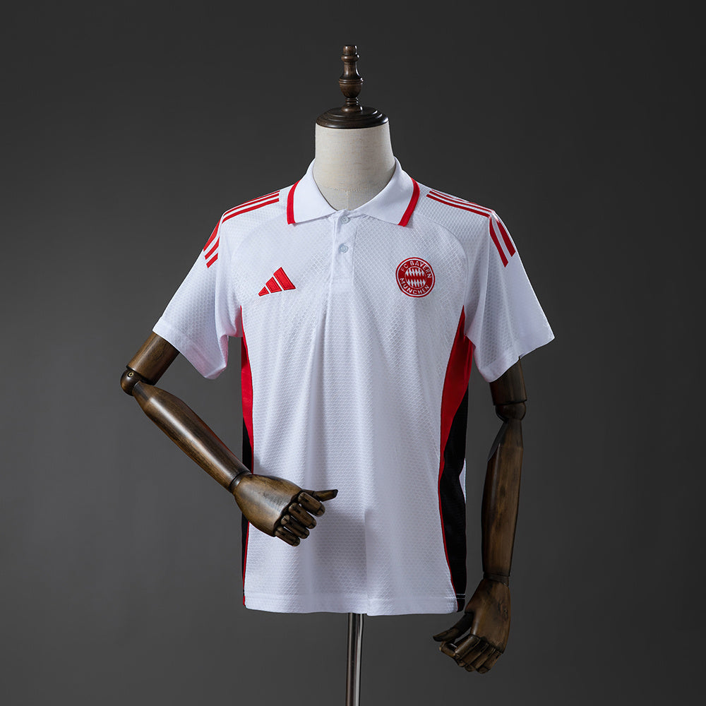 Bayern Munich 25/26 POLO - White &amp; Red S-XXL
