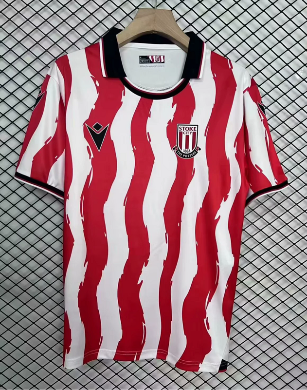 25-26 Stoke City home soccer jersey