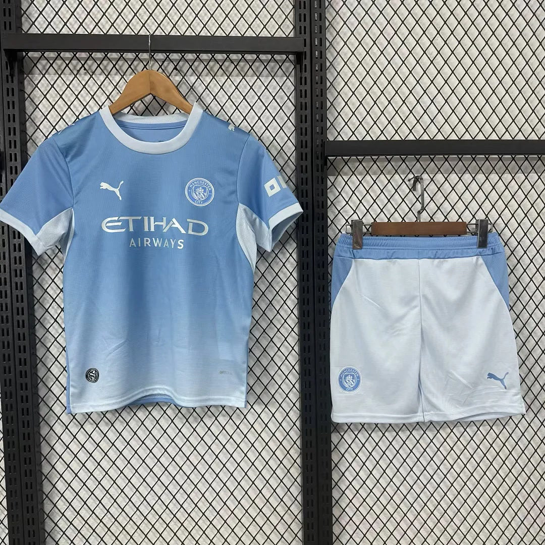 Kids Kit Manchester city 2026/27 Home Soccer Jersey size 16-28