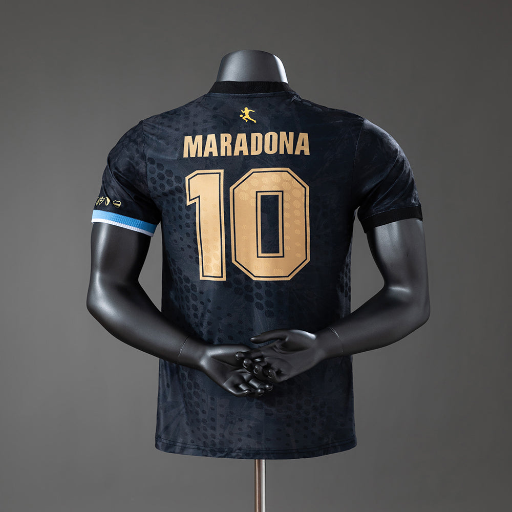 Argentina Maradona #10 Special Edition-Black Player Version Jersey S-2XL