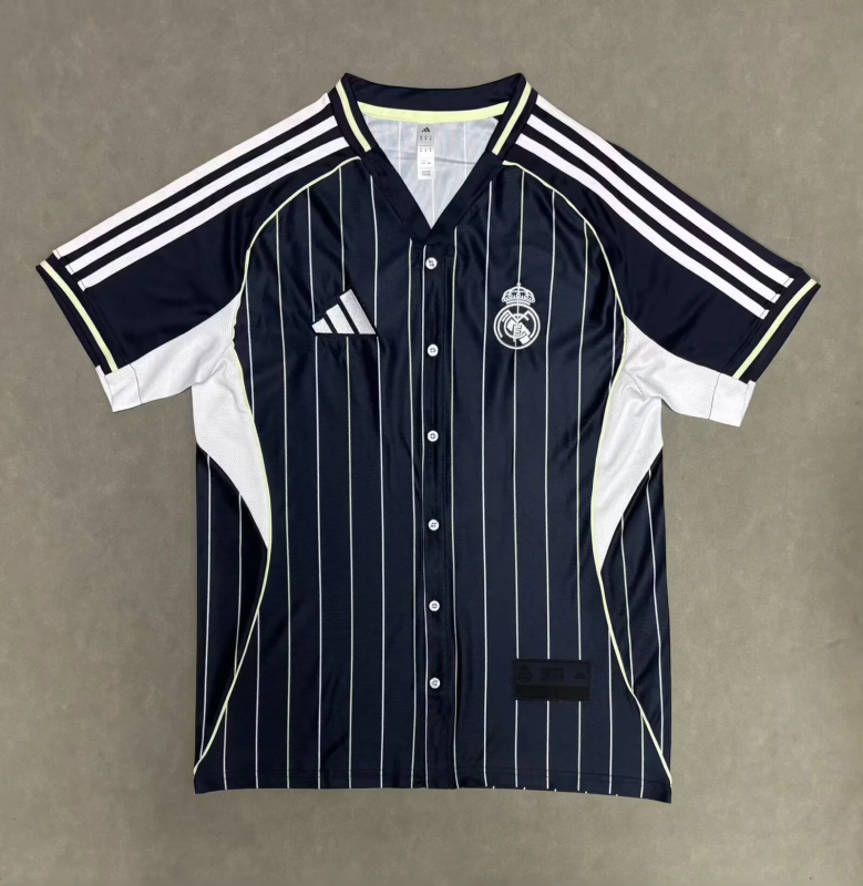 25-26 R MAD Dark Blue baseball Jersey