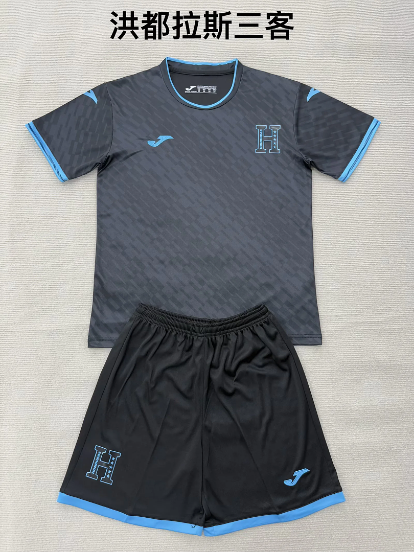 Kids Kit Honduras 2026 World Cup third soccer jersey size 16-28