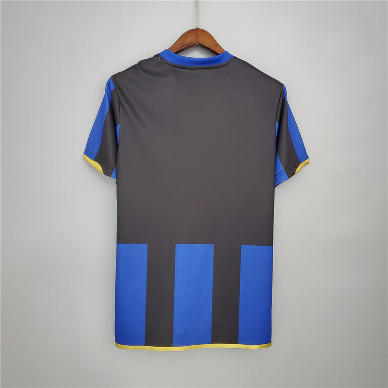 08-09 International Milan UCL home with patch and fonts