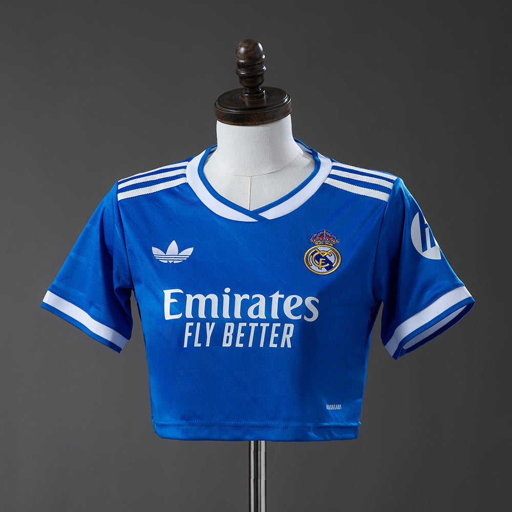 Real Madrid 25/26 Third Away Women's crop top style S-XXL
