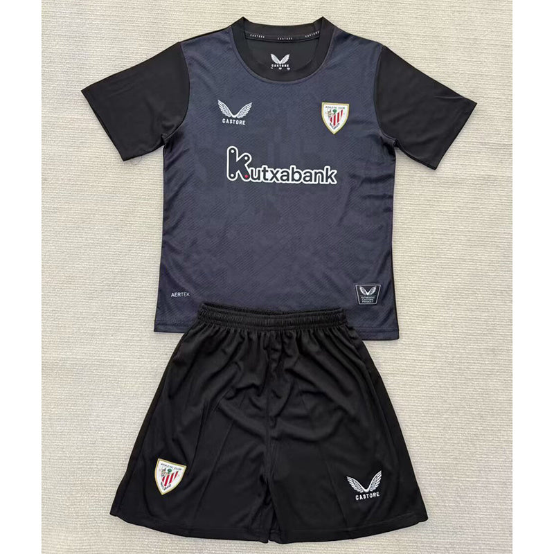 25-26 Bilbao black goalkeeper kid kit