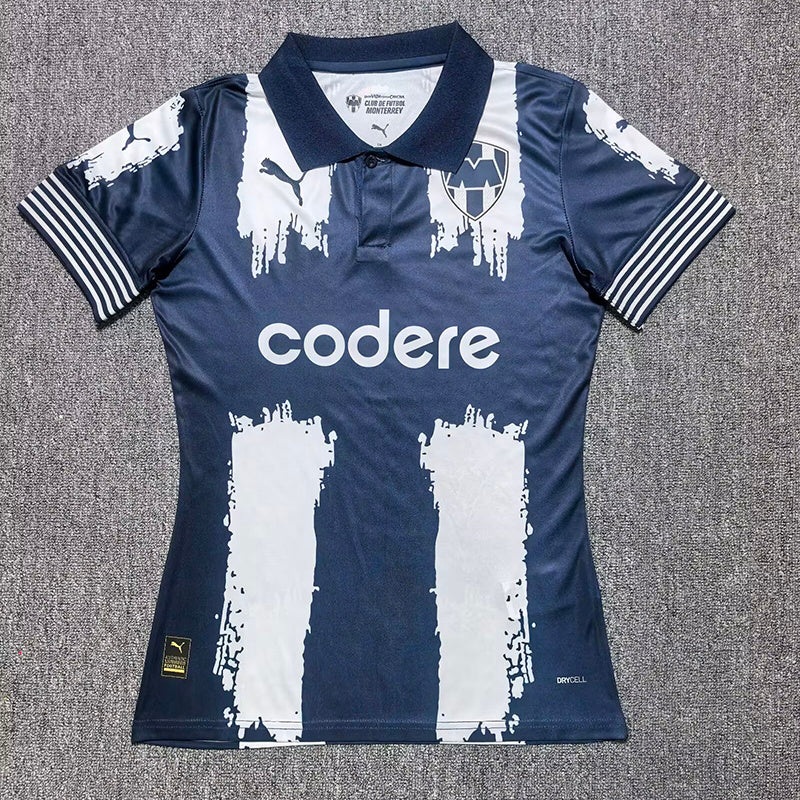 25-26 Monterrey White Blue Special Edition Women Jersey
