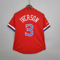Mitchellness 76ers Red No. 3 Iverson Retro Mesh Short Sleeve