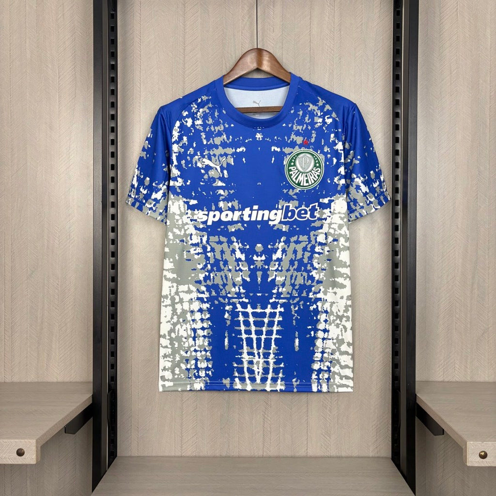 Men's Palmeiras 2026/27 Blue Goalkeeper Spider Edition Jersey S-4XL