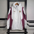 24-25 Manchester City white and red windbreaker