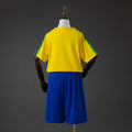 Brazil 2002 Home Retro Kids Kit Jersey SIZE 16-28