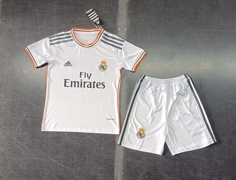 Real Madrid 2013-14 home retro kids kit