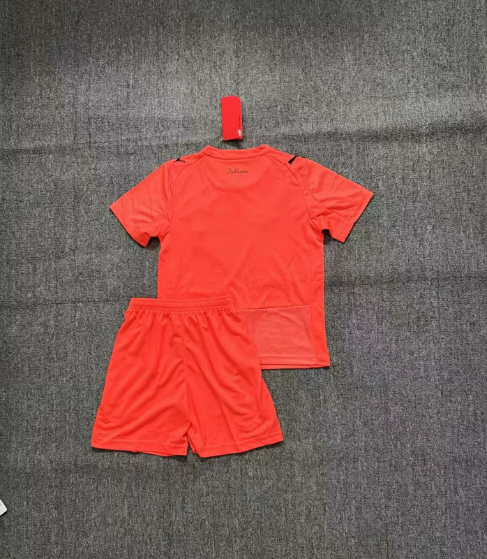 25-26 Manchester City orange goalkeeper kid kit