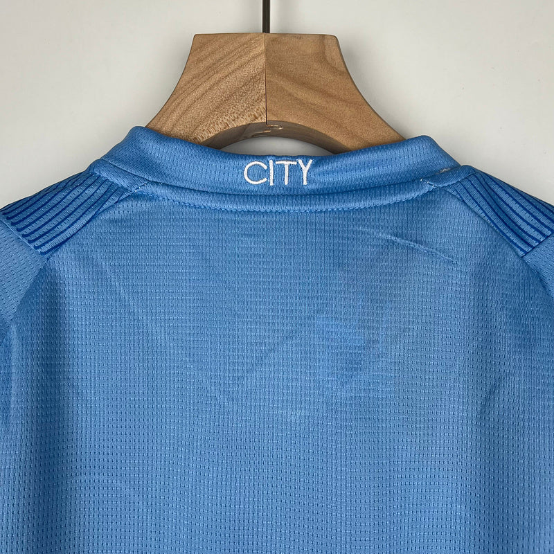 23-24 Manchester City home kid kit sizs 16-28