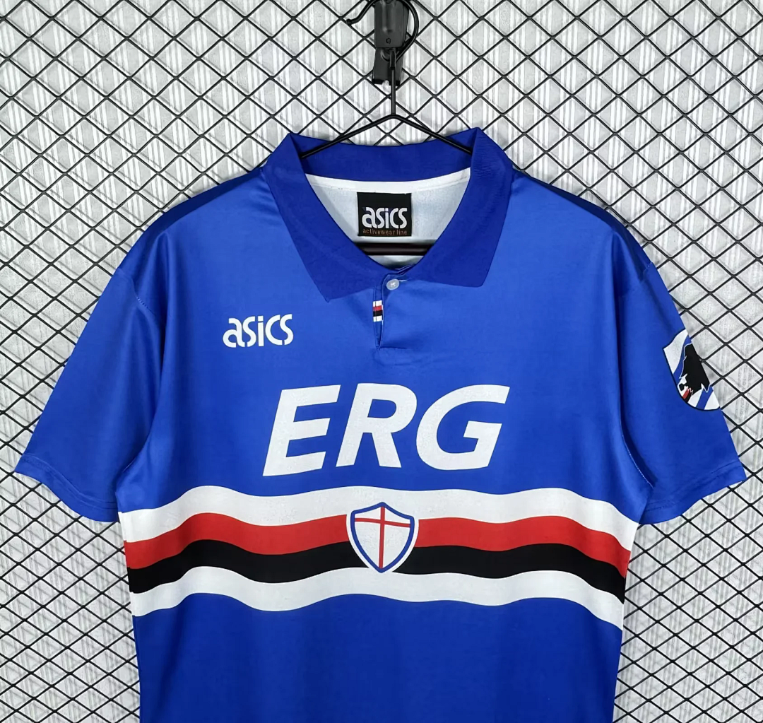 Retro Sampdoria 1993/94 home soccer jersey size S-2XL