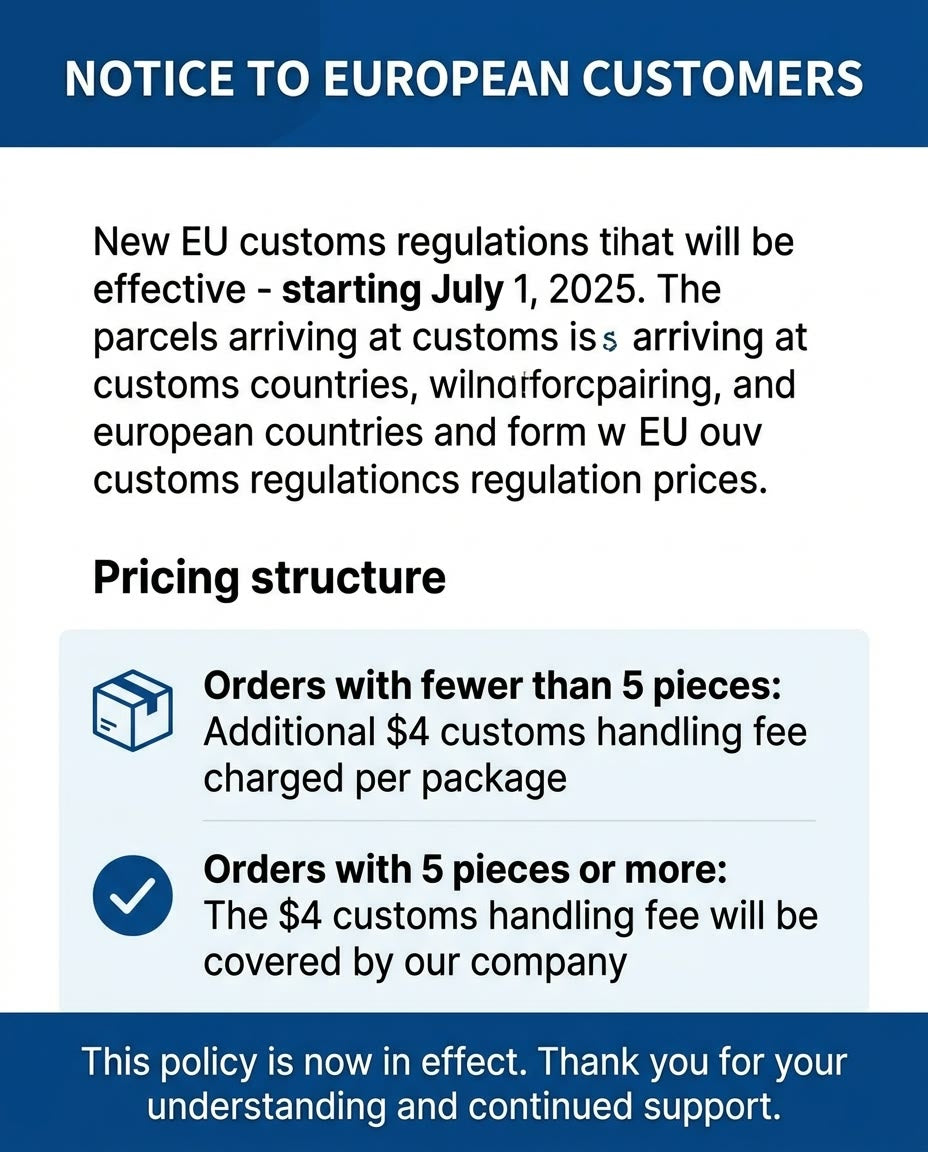 📢 Notice to European Customers
