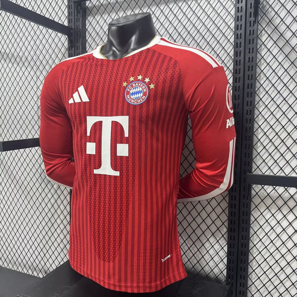 Bayern Munich 2026/27 Home Player Version Long Sleeve Soccer Jersey size S-2XL