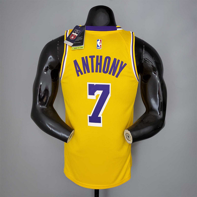 ANTHONY#7 Lakers Round neck yellow