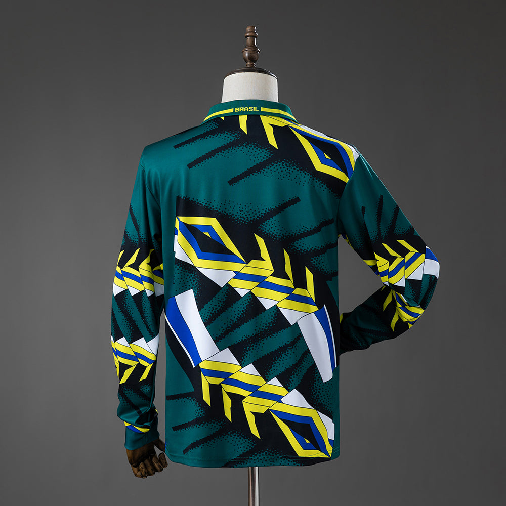 Brazil 96/97 Goalkeeper Retro Long Sleeve Jersey S-XXL