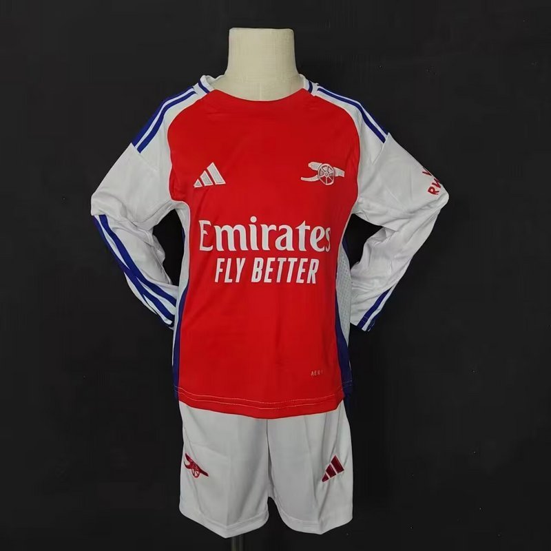 24-25 Arsenal home long sleeve kid kit