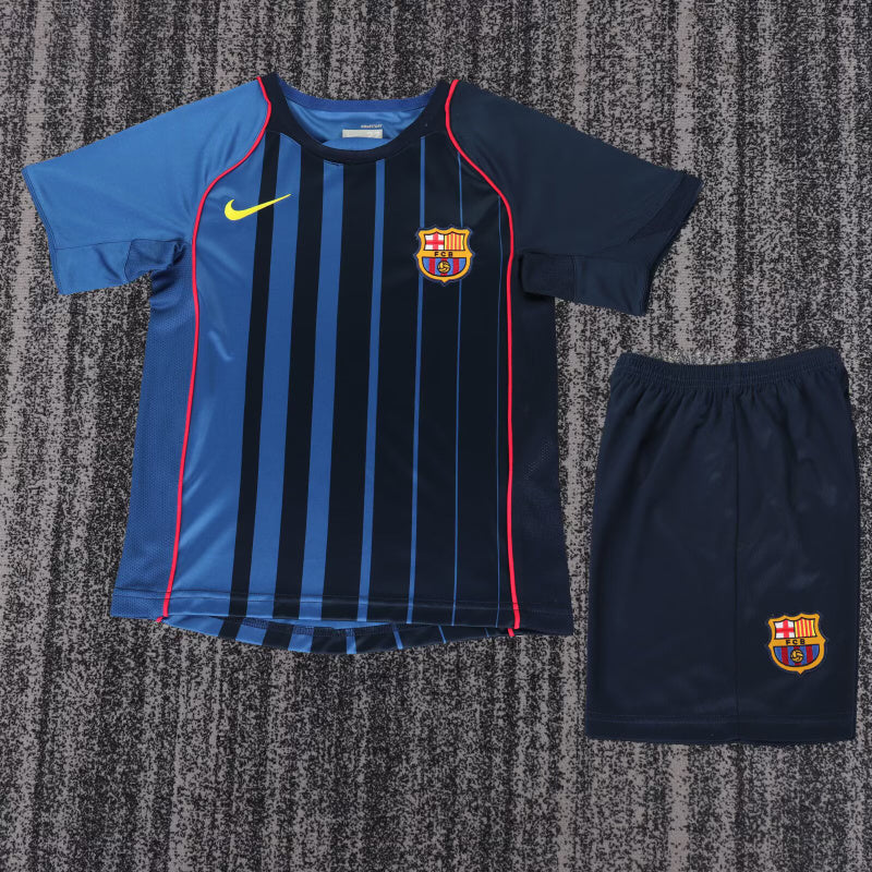 Retro Barcelona 2003/04 Away kid kit soccer jerseys