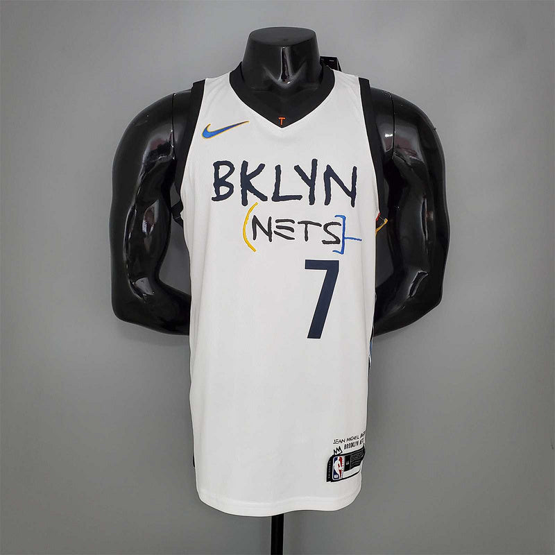DURANT#7 Brooklyn Nets graffiti white