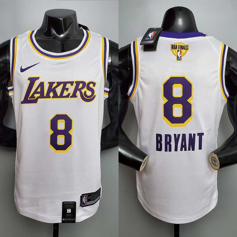 New Bryant #8 Lakers Round neck white