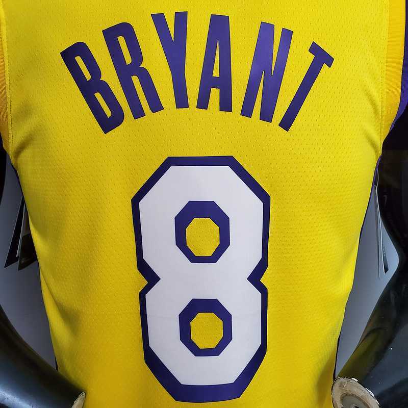 Bryant #8 Lakers V-neck City Edition yellow