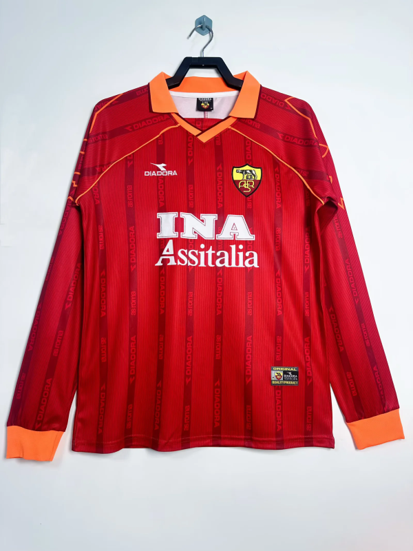 Retro Roma 1999/00 Home Long Sleeve size S-2XL