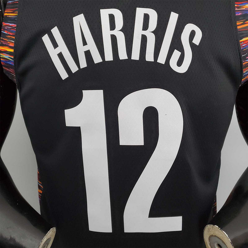 harris#12 Brooklyn Nets City version black
