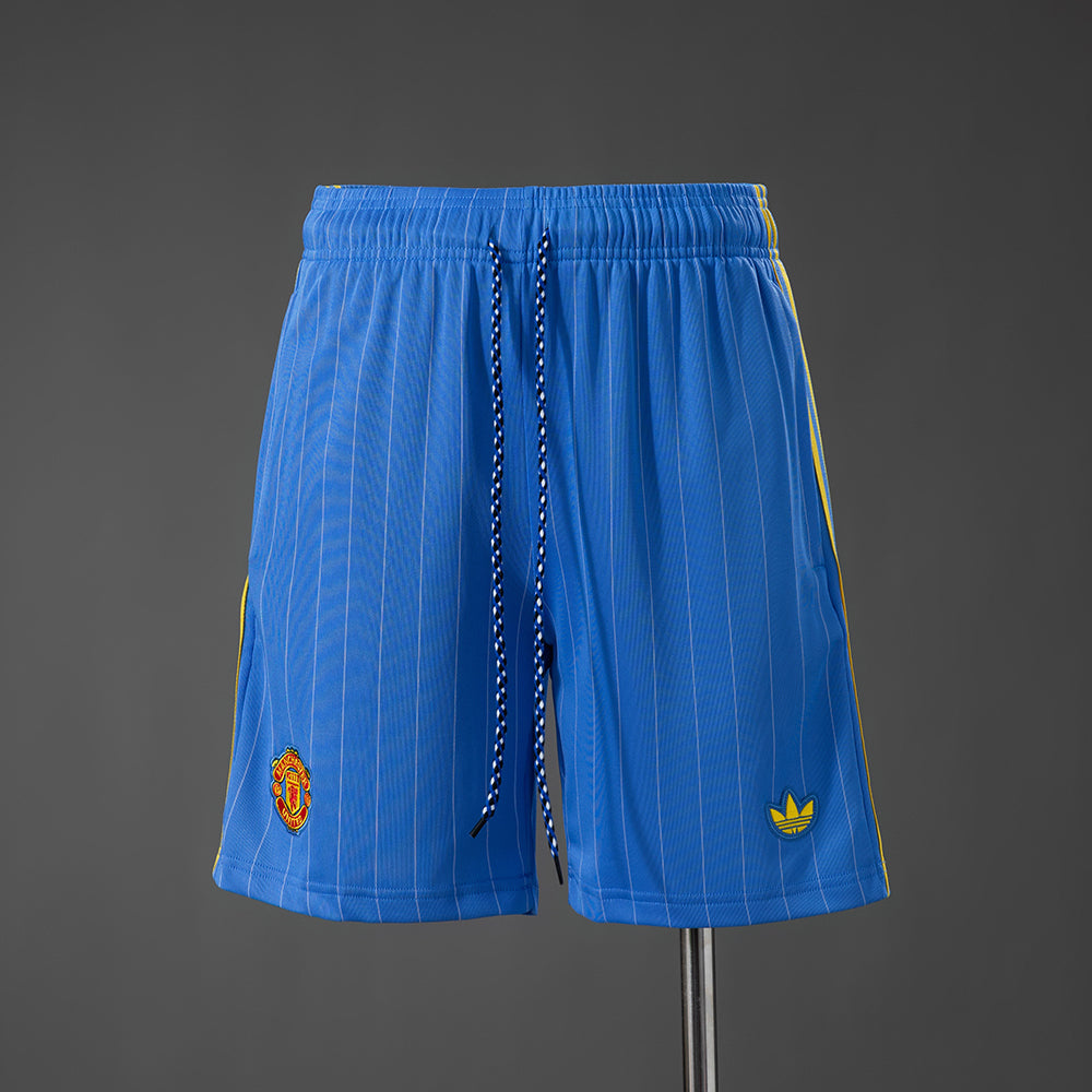 Pantalon Corto de Futbol #M-U Terrace Icons Shorts Blue S-XXL — Minkang