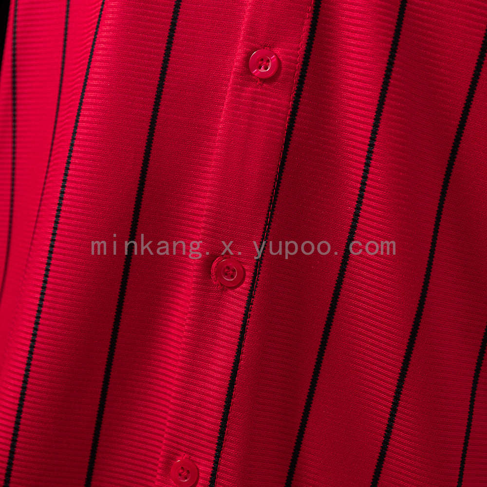 M-U 25/26 US Pack Full-Button Baseball Jersey Red