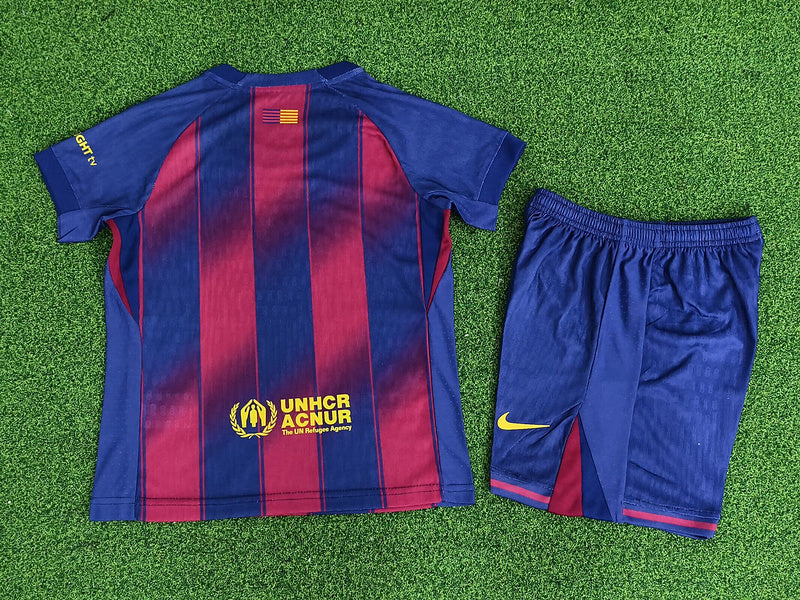 25-26 Barcelona home player version kid kit
