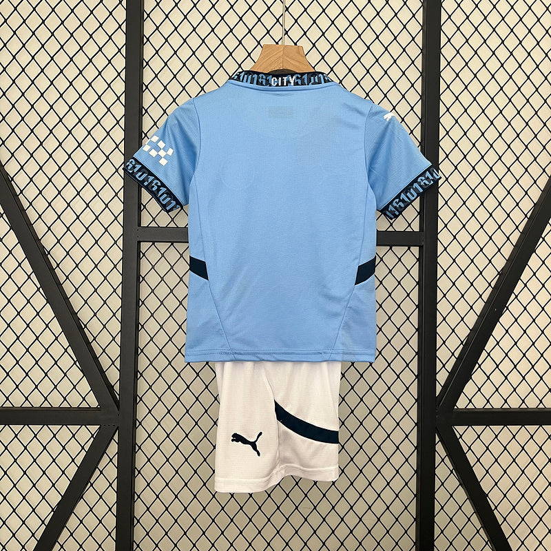 24-25 Manchester City home kid kit